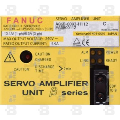 A06B-6093-H112 SERVO AMPLIFIER SVU 1-20 BETA, FSSB INTERFACE