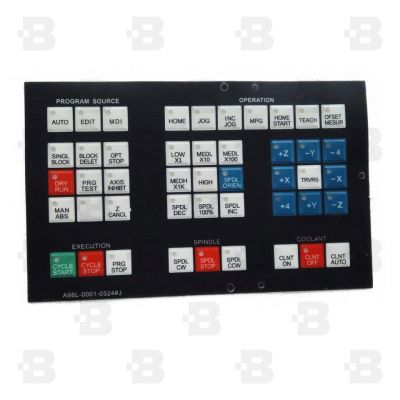 A98L-0001-0524#J KEY SHEET FOR OPERATORS PANEL A02B-0084-C147