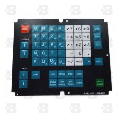 A98L-0001-0568#M02 KEY SHEET FOR CRT/MDI 9 FS-0M FULL KEY